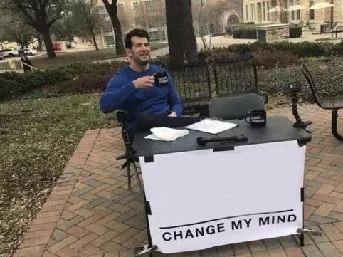 Change My Mind meme about Volant